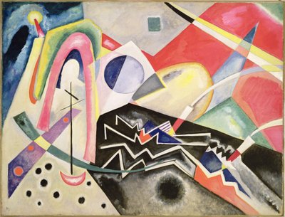 Weiße Zickzacks von Wassily Kandinsky